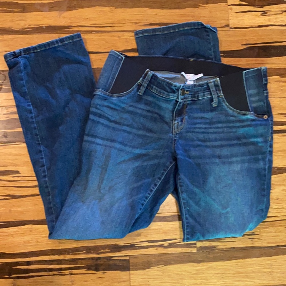 Side Panel Maternity Jeans